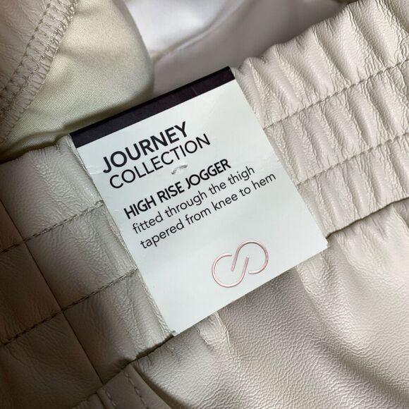 Calia faux, leather, high-rise jogger, Chantilly size large nwt  - Picture 8 of 8